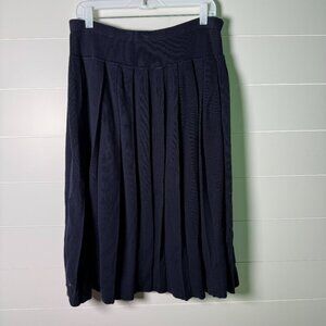 Brooks Brothers Cotton Pleated Sweater Skirt Navy, See Pics for Size Vintage